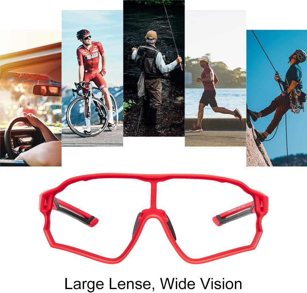 Aerodynamic Windproof Photochromic Cycling Sunglasses - Image 33