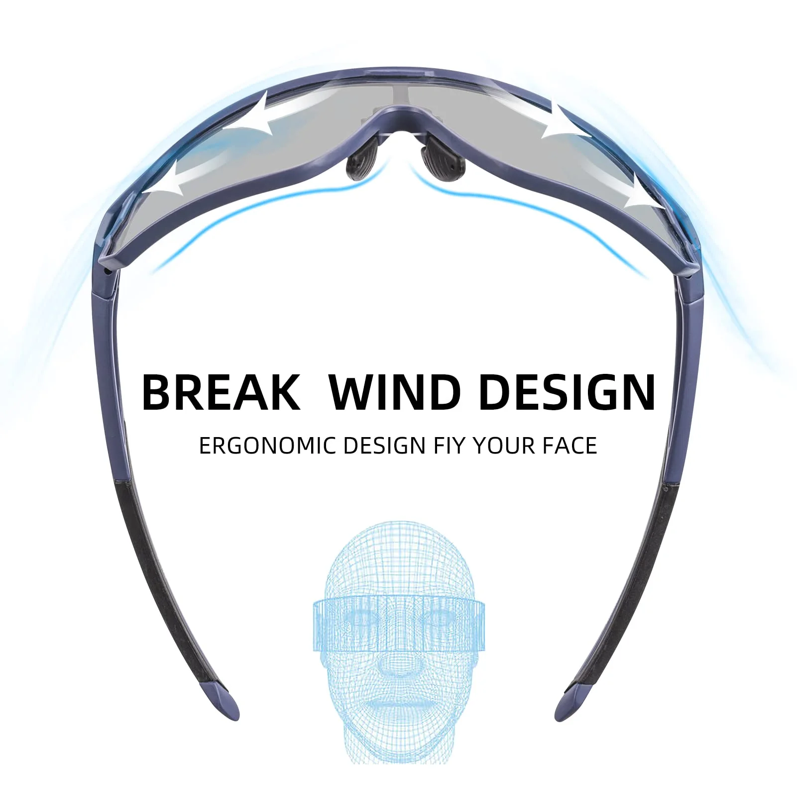 Thickened PC Lens Photochromic Sunglasses (UV400) - Image 16