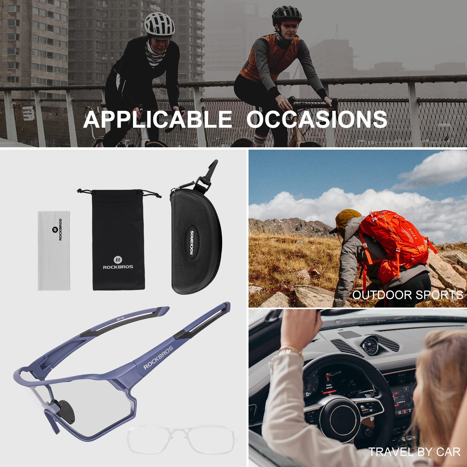Thickened PC Lens Photochromic Sunglasses (UV400) - Image 19