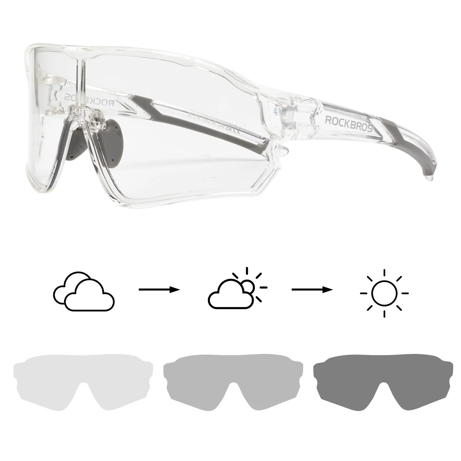 Thickened PC Lens Photochromic Sunglasses (UV400) - Image 34