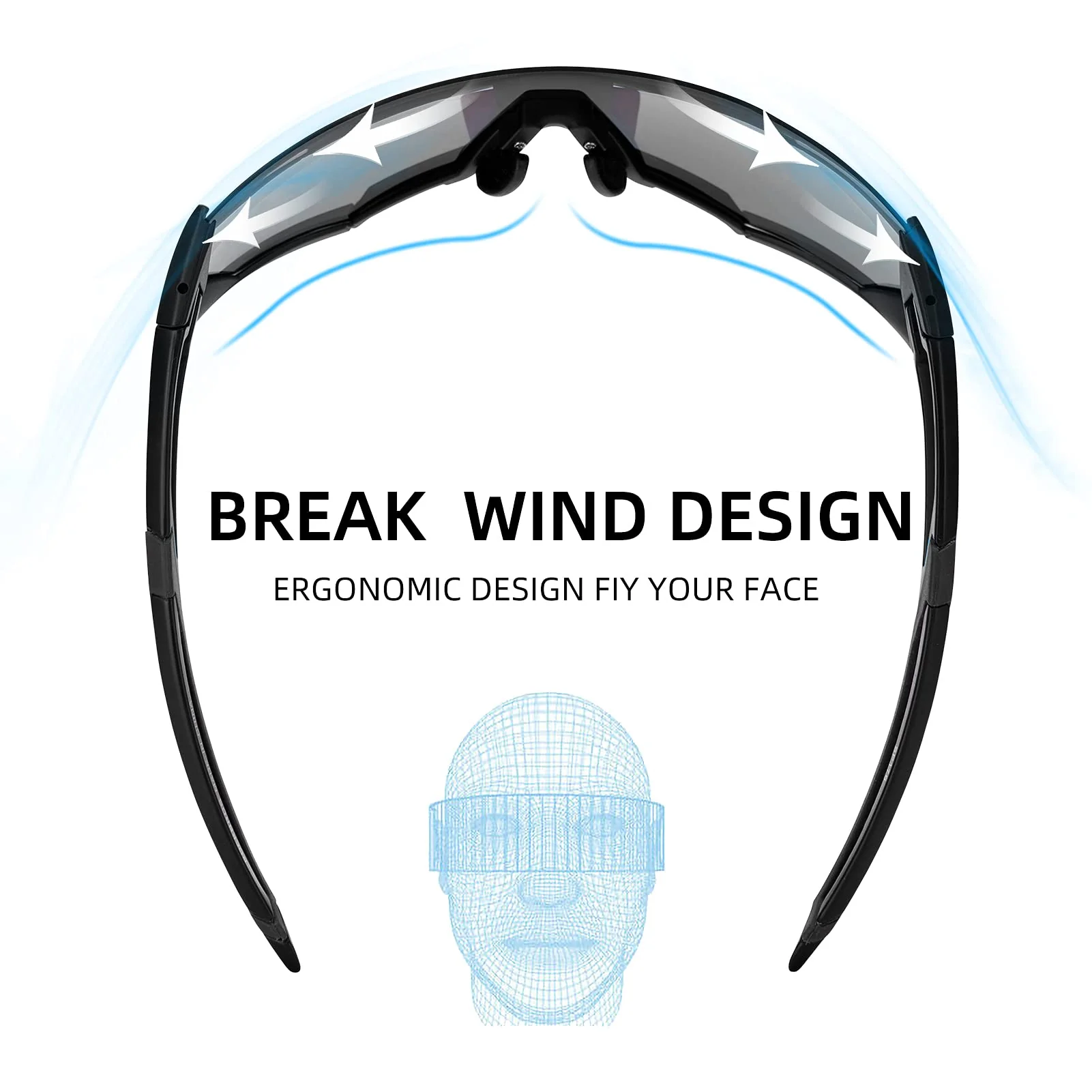 Thickened PC Lens Photochromic Sunglasses (UV400) - Image 5