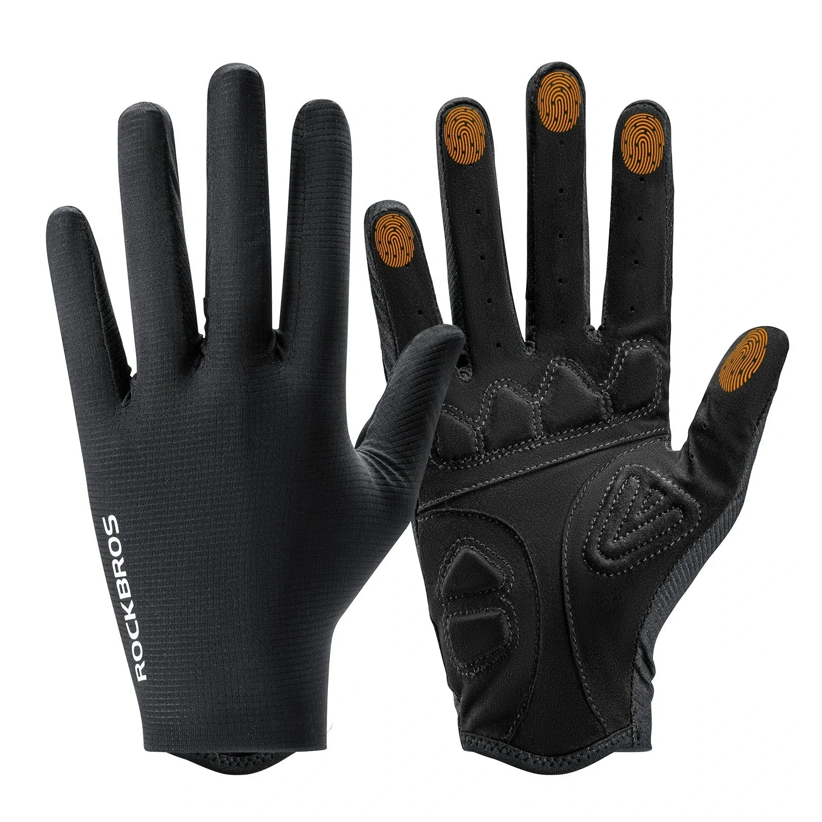 Plain Full-Finger Cycling Gloves - Image 3