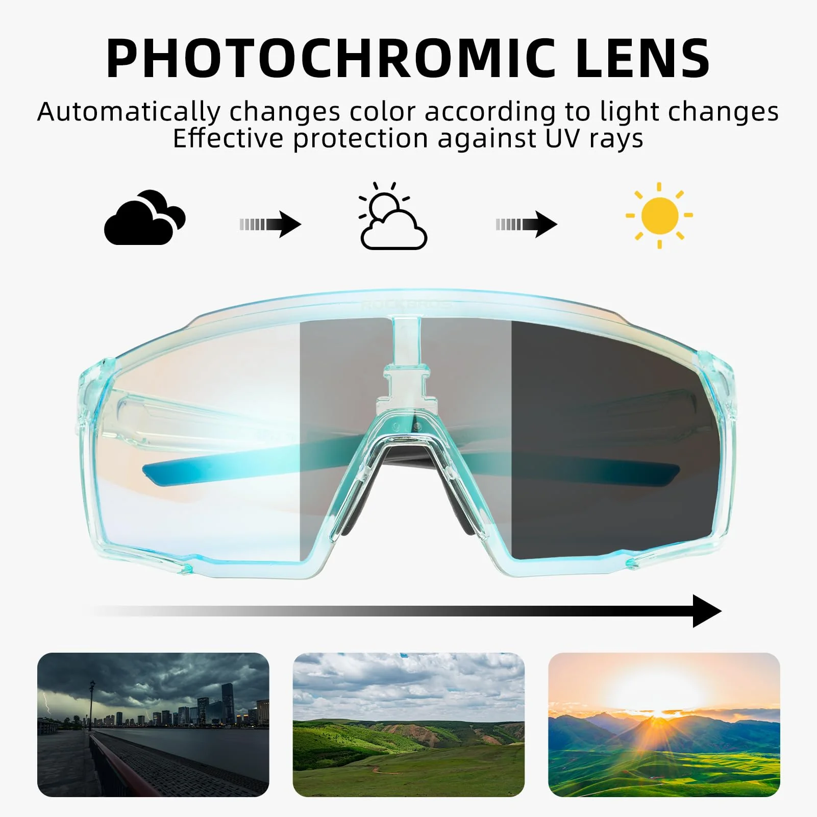 Polarised Full-Lens Sunglasses for Outdoor Sports - Image 3
