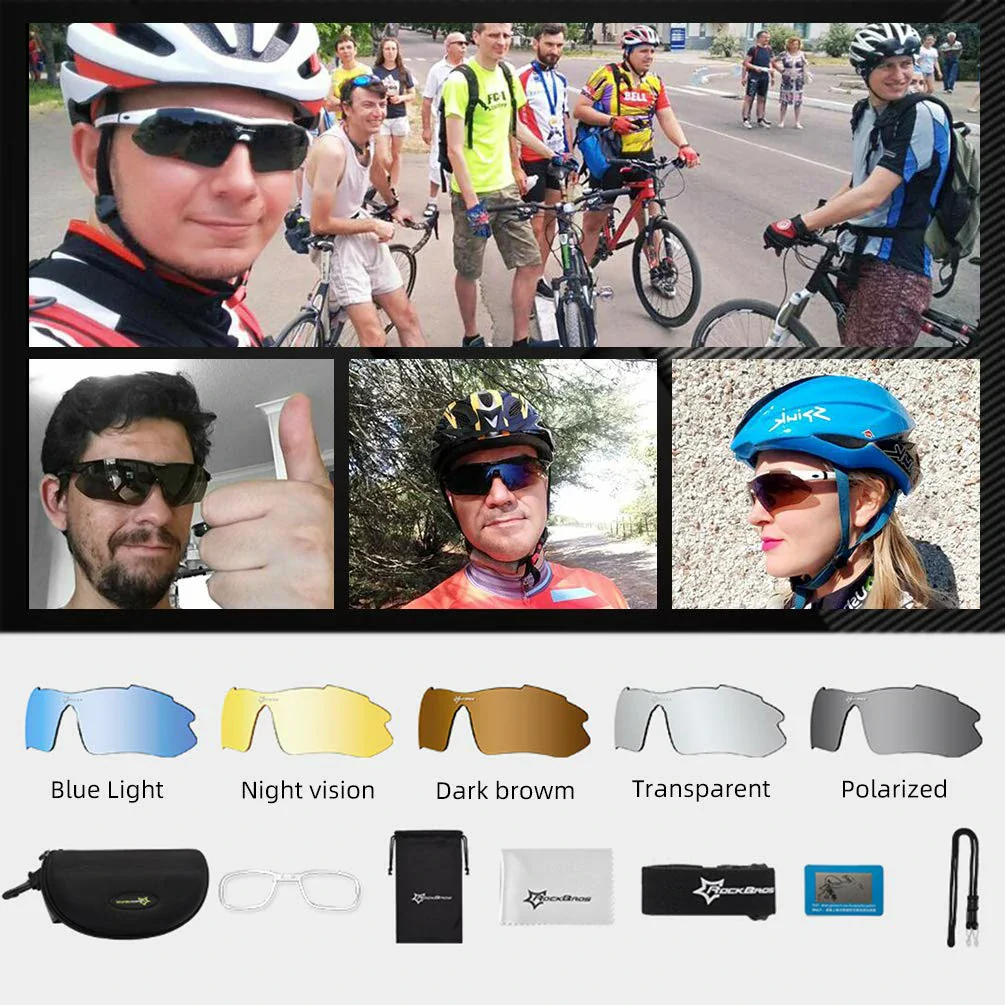 Polarized Sports Sunglasses for Cycling - Image 7
