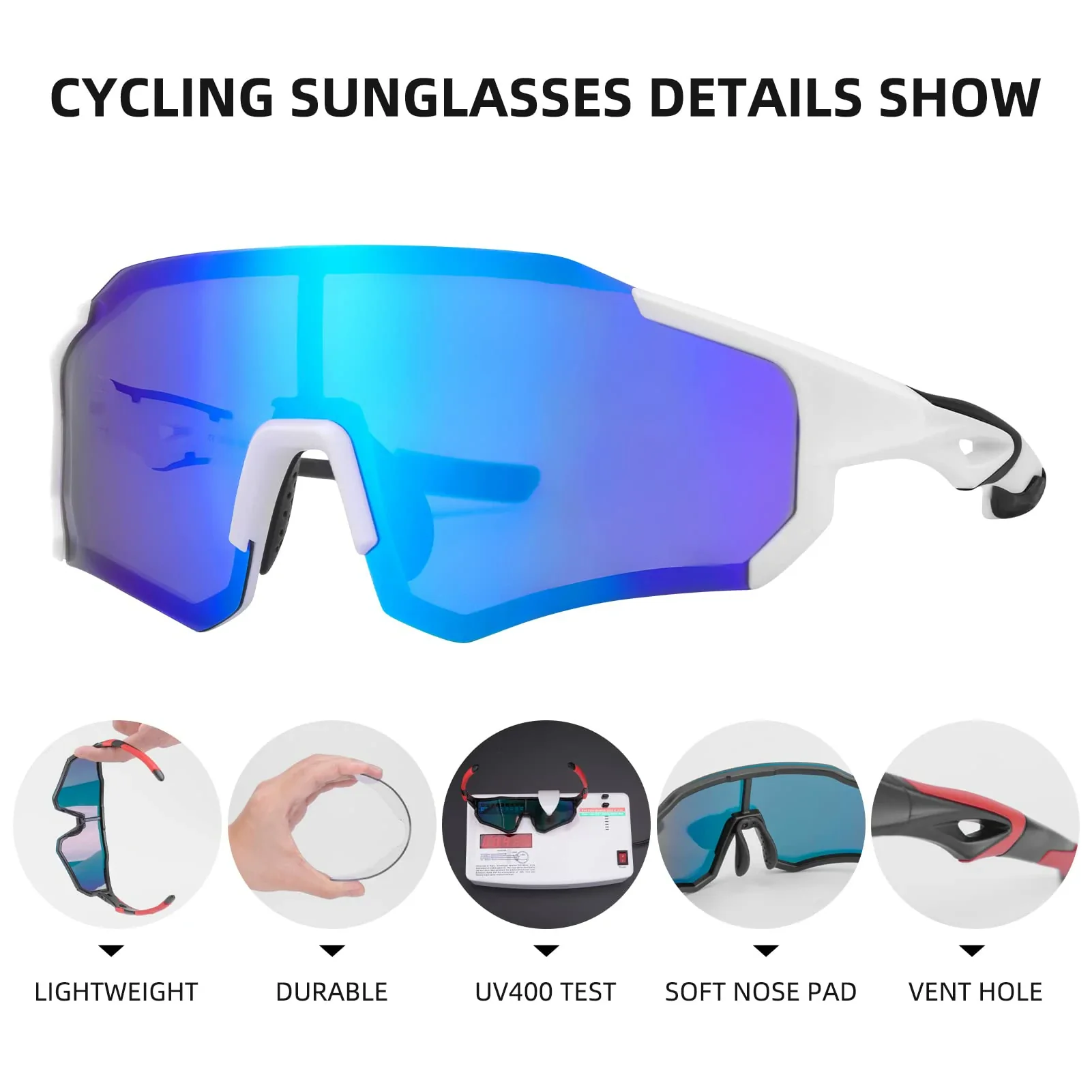 TAC Lightweight Polarized Sunglasses for Cycling & Fishing - Image 12