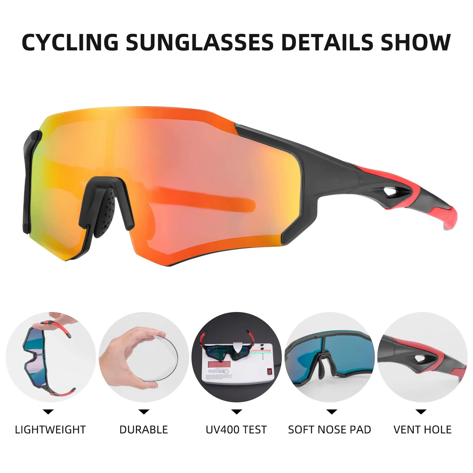 TAC Lightweight Polarized Sunglasses for Cycling & Fishing - Image 5