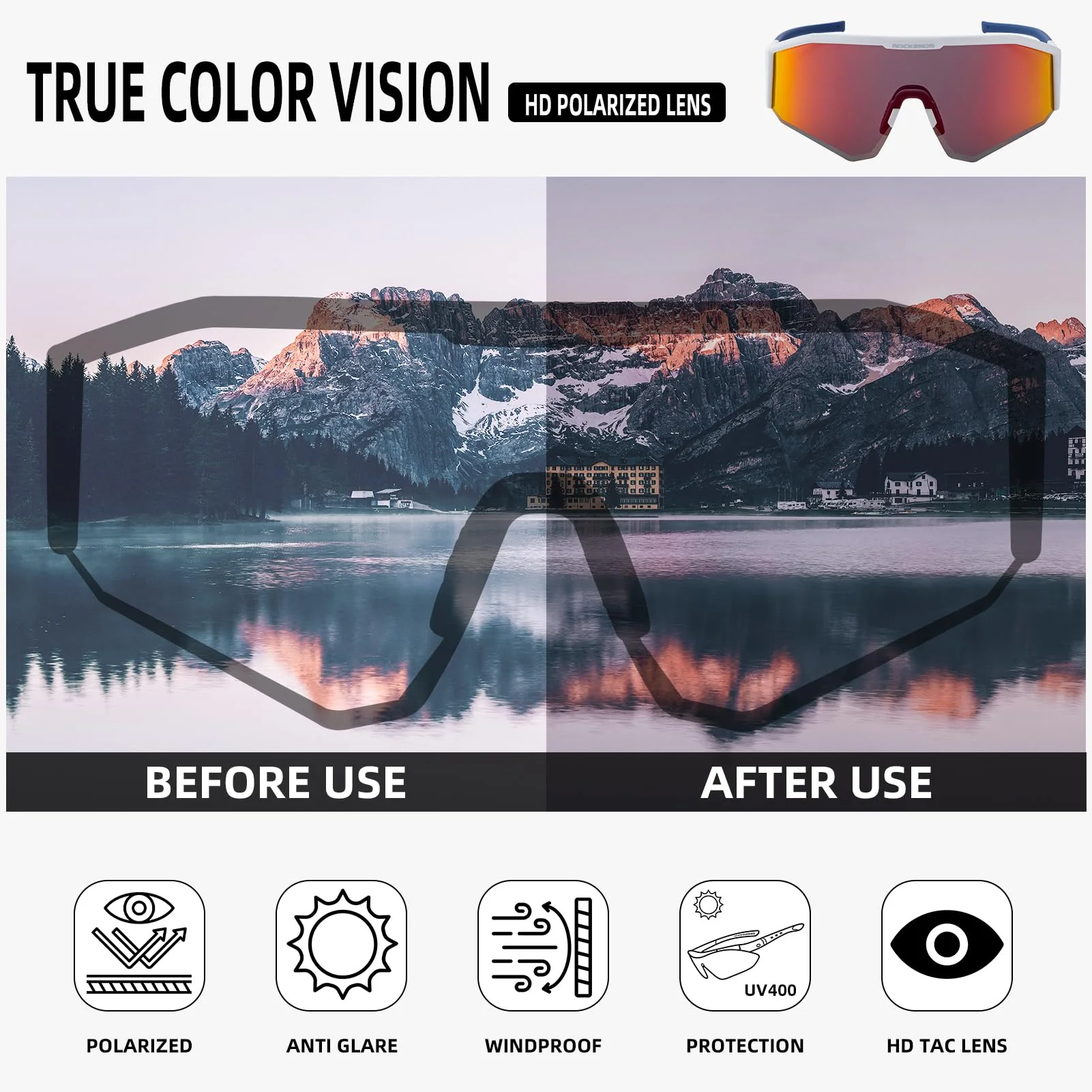 Polarized Sunglasses with Adjustable Fit (UV400) - Image 12