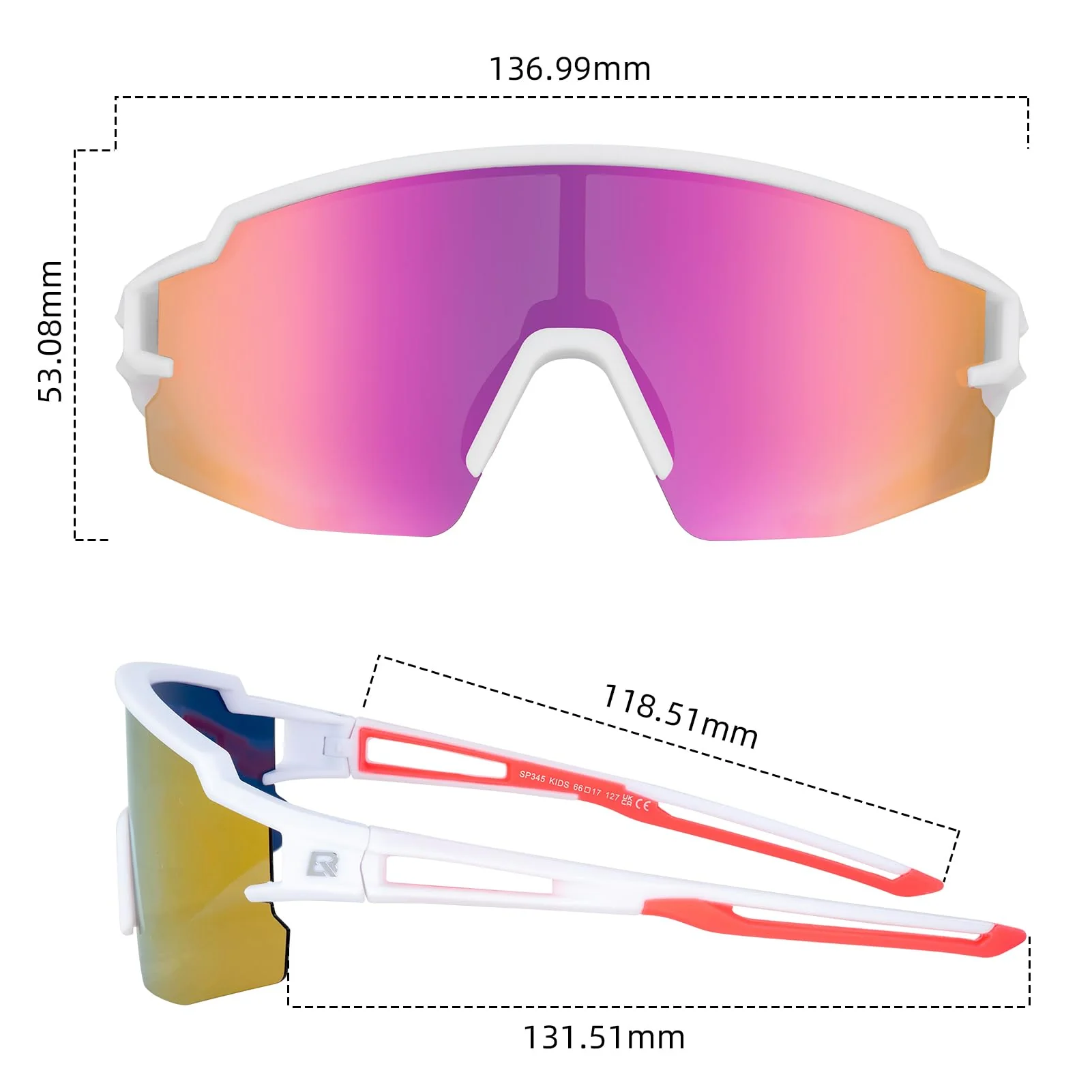 ROCKBROS Polarized Youth Kids UV400 Cycling Sports Sunglasses for Boys Girls Age 8-14 - Image 27