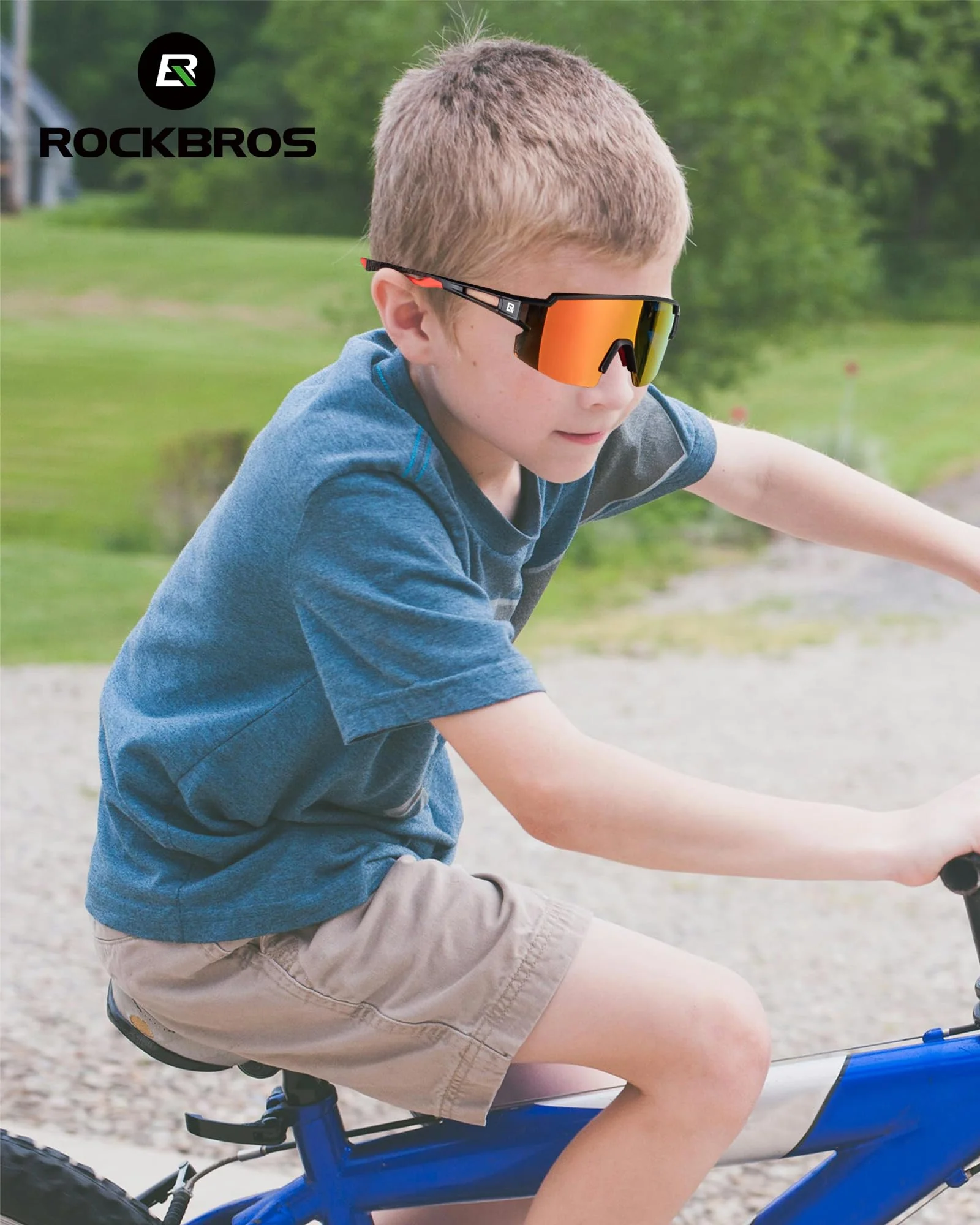 ROCKBROS Polarized Youth Kids UV400 Cycling Sports Sunglasses for Boys Girls Age 8-14 - Image 4
