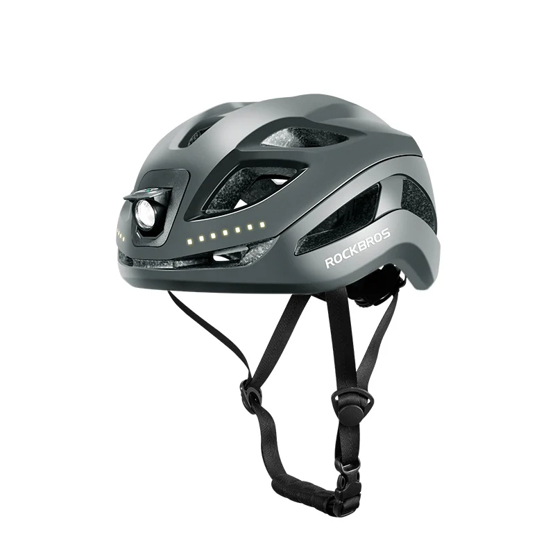ROCKBROS Safety Warning Helmet with Built-In Lights and Adjustable Fit Electric USB - Image 5