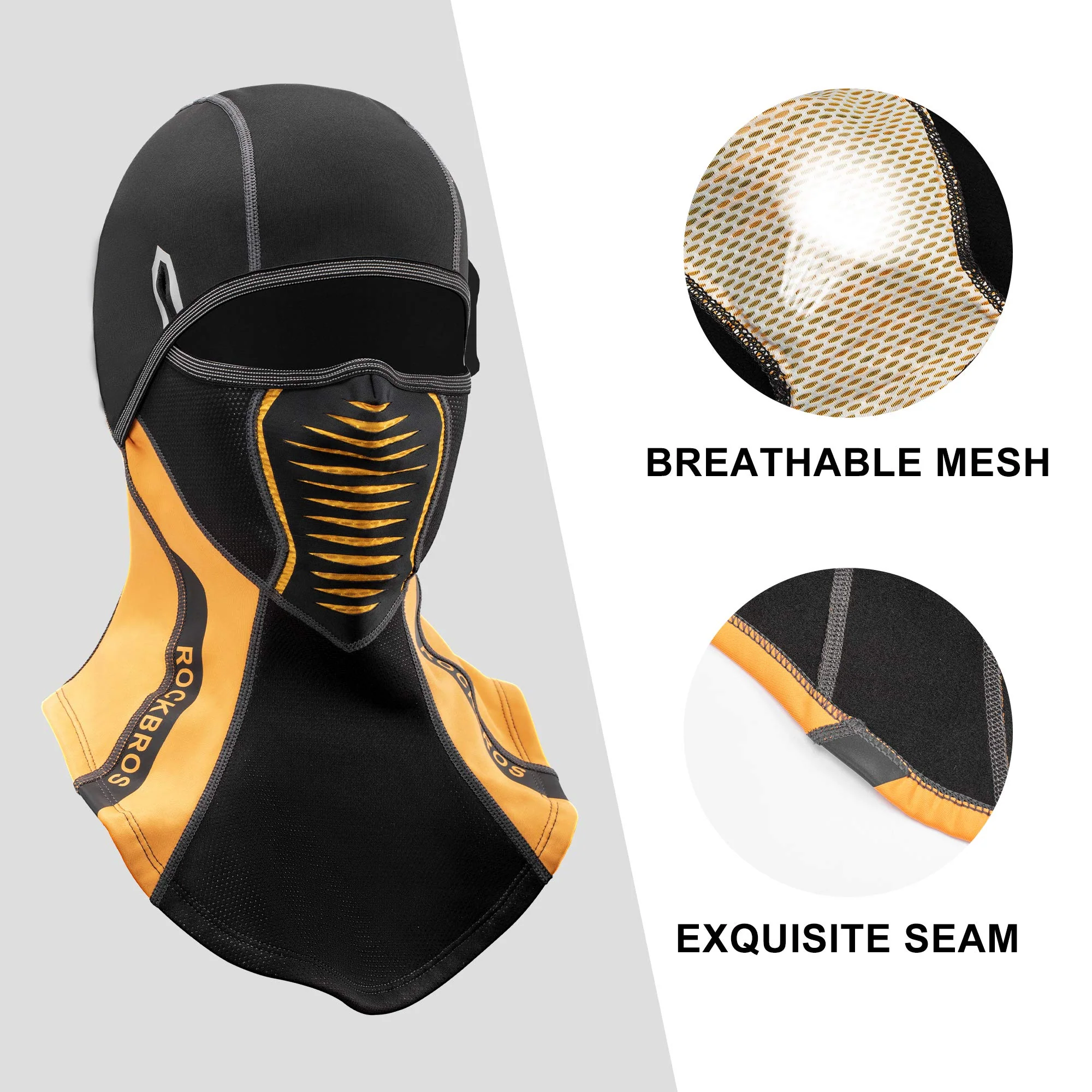 ROCKBROS Ski Mask Winter Balaclava Windproof Fleece Thermal Neck Gaiter - Image 5
