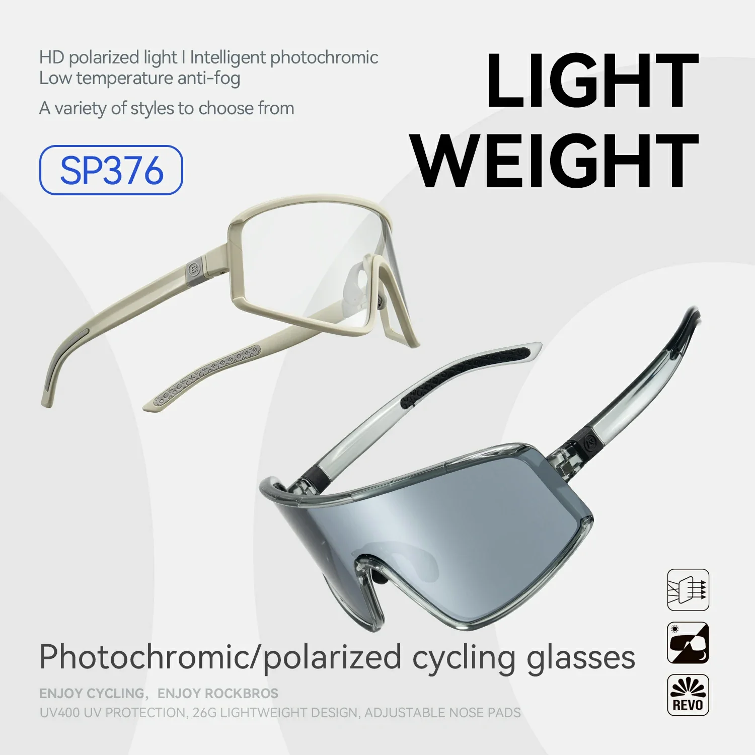 Photochromic Polarized Sports Sunglasses - Image 9