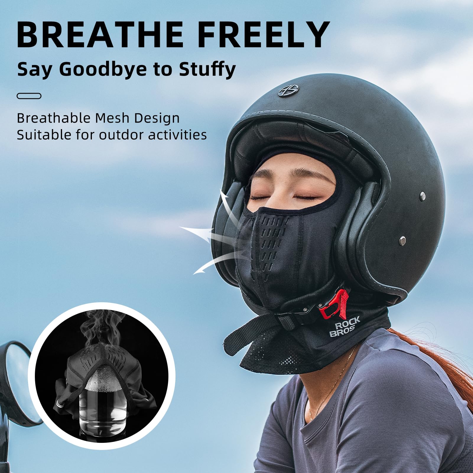 ROCKBROS Summer Face Mask – Lightweight, Cooling Balaclava for Outdoor Sports - Image 5