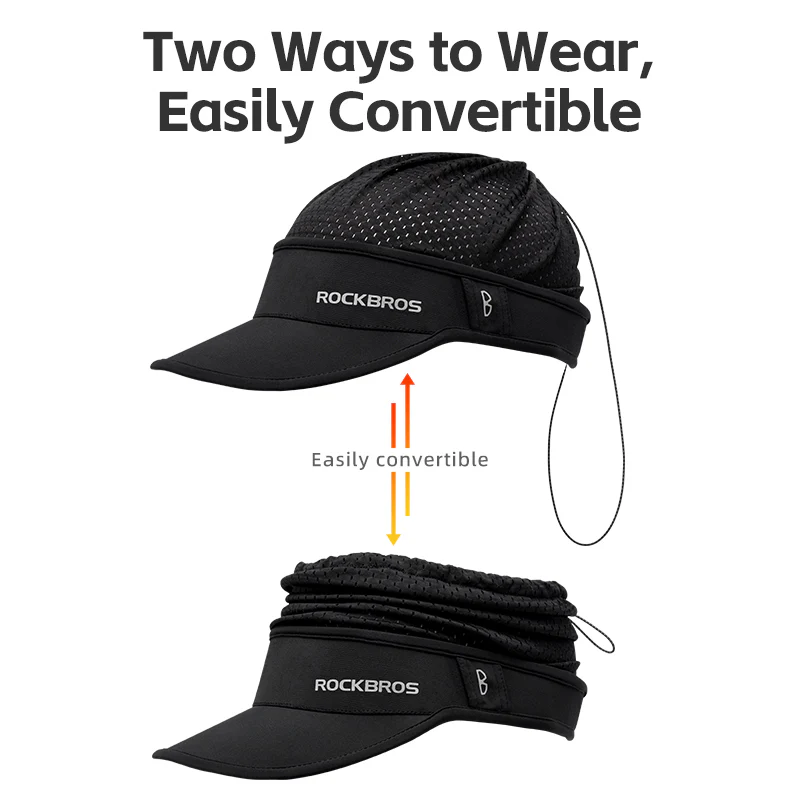 ROCKBROS Summer Sun Protection Cap with Cooling Ice Silk and Adjustable Design - Image 3