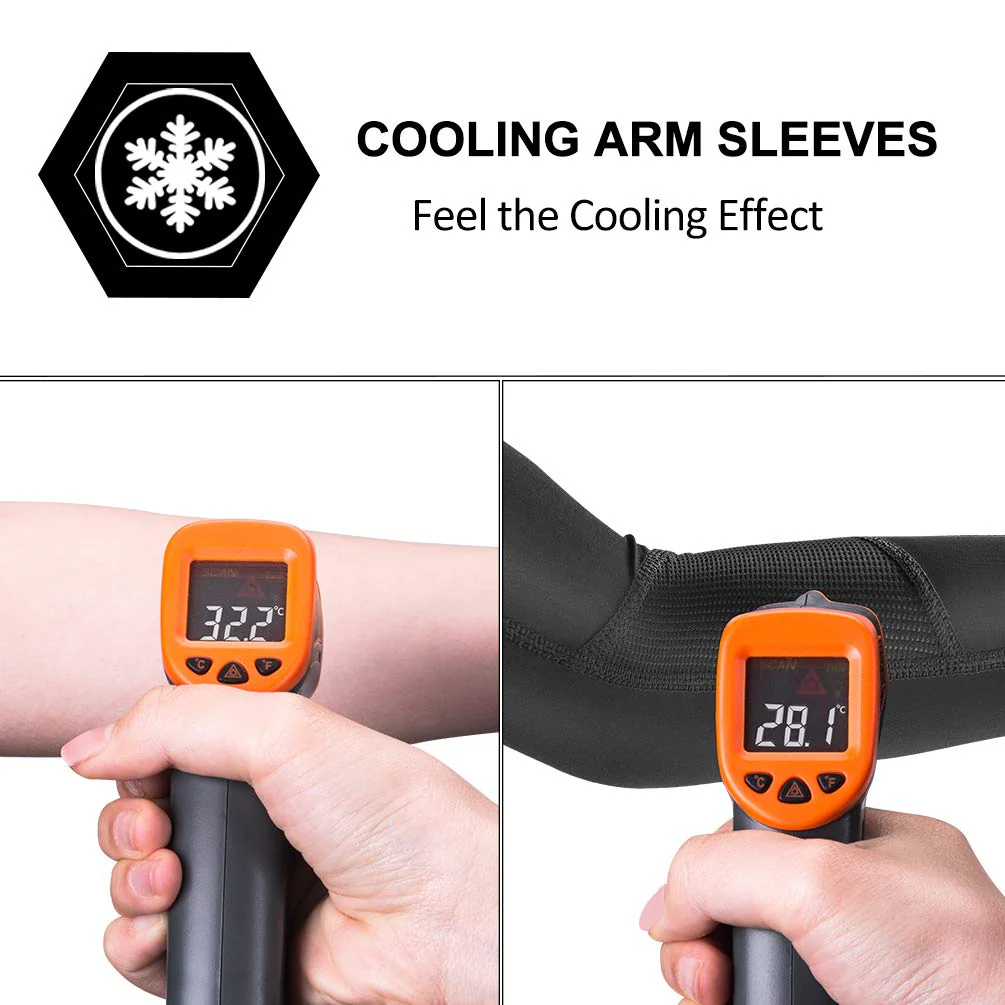 ROCKBROS Sun Protection Arm Sleeves Cooling for Running Golf Fishing Cycling - Image 3