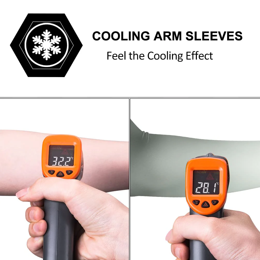ROCKBROS Sun Protection Arm Sleeves Cooling for Running Golf Fishing Cycling - Image 35
