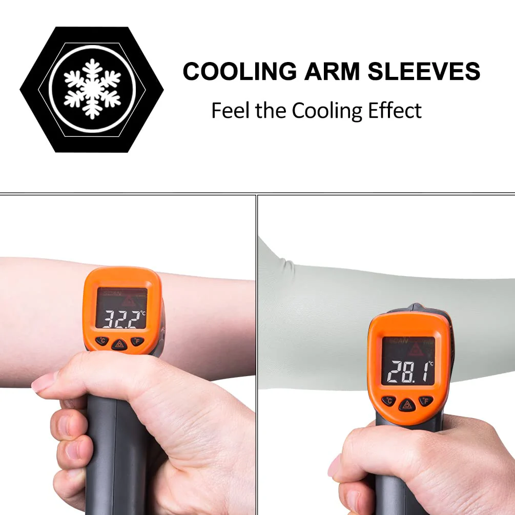 ROCKBROS Sun Protection Arm Sleeves Cooling for Running Golf Fishing Cycling - Image 51