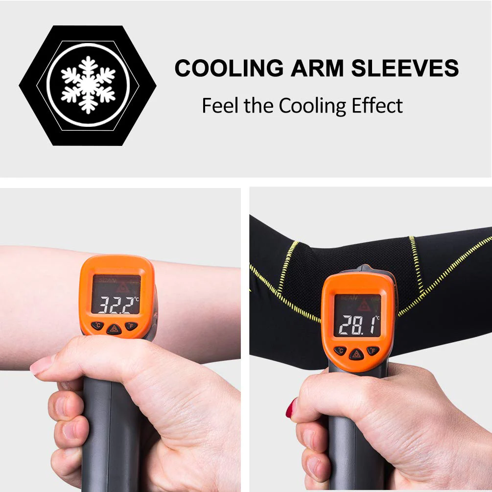ROCKBROS Sun Protection Arm Sleeves Cooling for Running Golf Fishing Cycling - Image 56