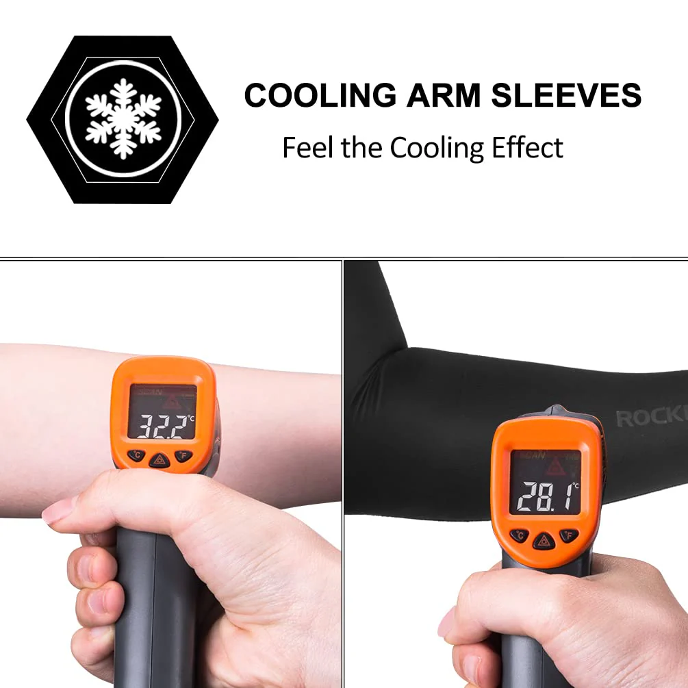 ROCKBROS Sun Protection Arm Sleeves Cooling for Running Golf Fishing Cycling - Image 66