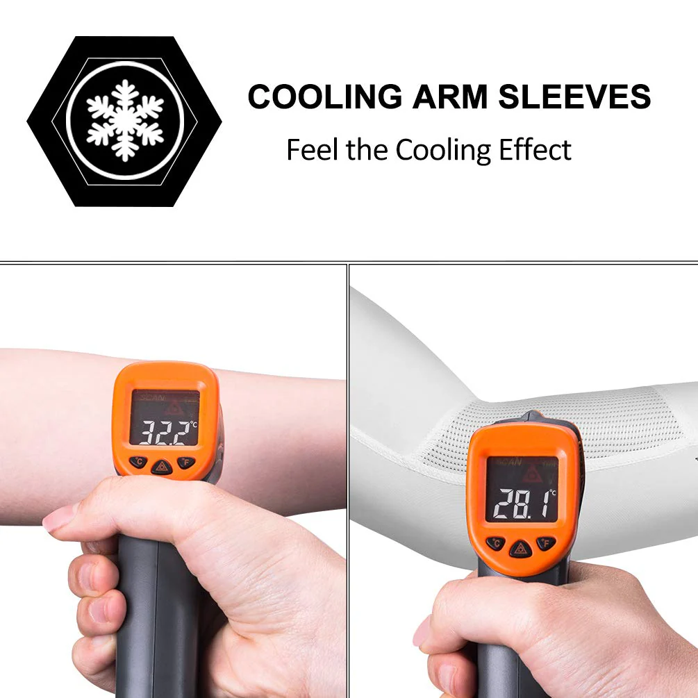 ROCKBROS Sun Protection Arm Sleeves Cooling for Running Golf Fishing Cycling - Image 9