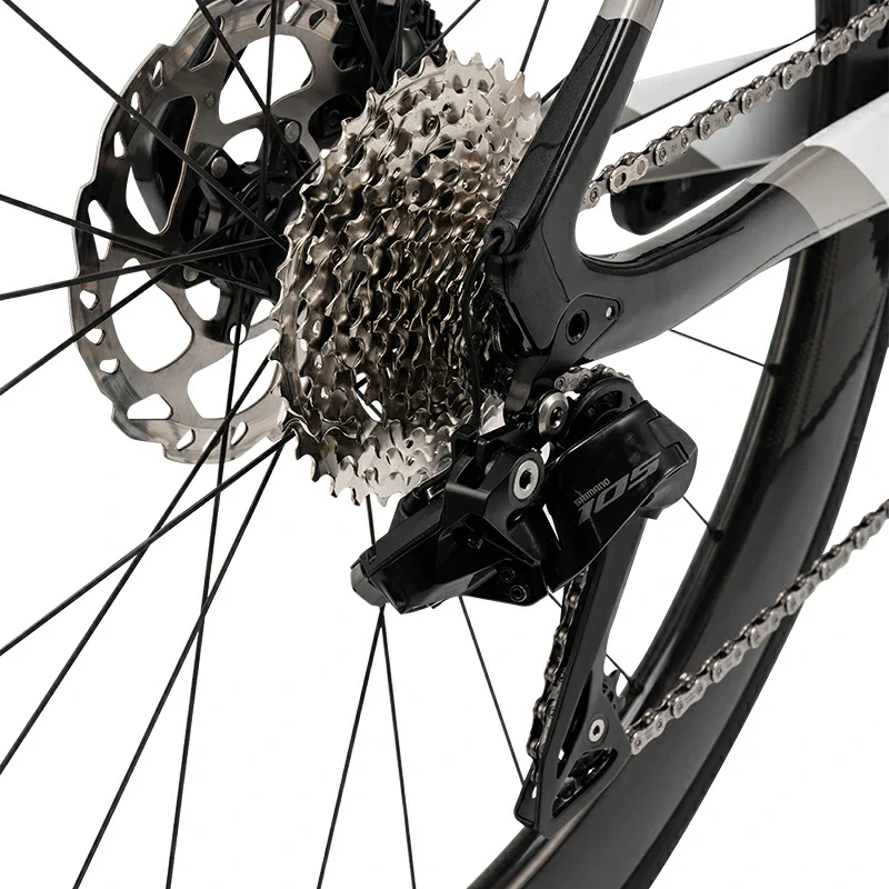 PGZ - Carbon Fiber Road Bike –  Black and White - Image 9