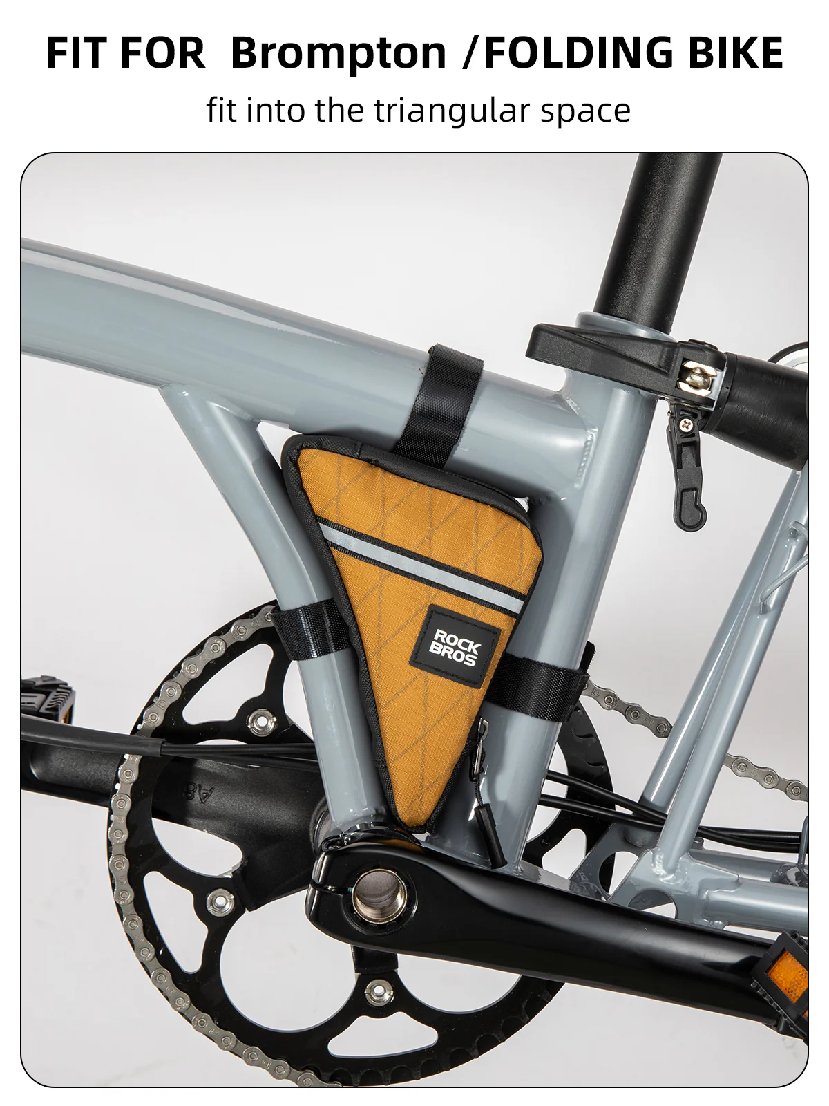 Compact Triangle Bike Tool Storage Bag - Image 4
