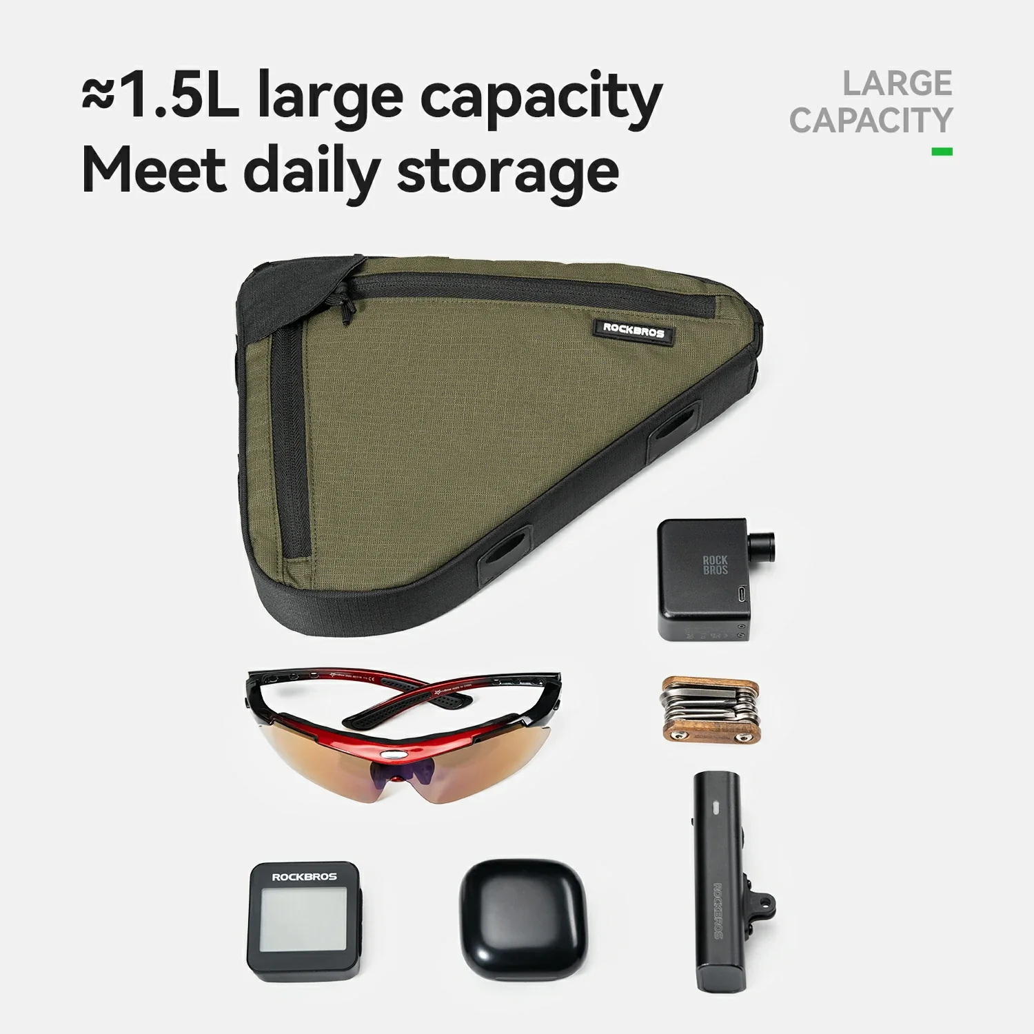VERDANT REST Bike Frame Bag 1.5L - Image 2