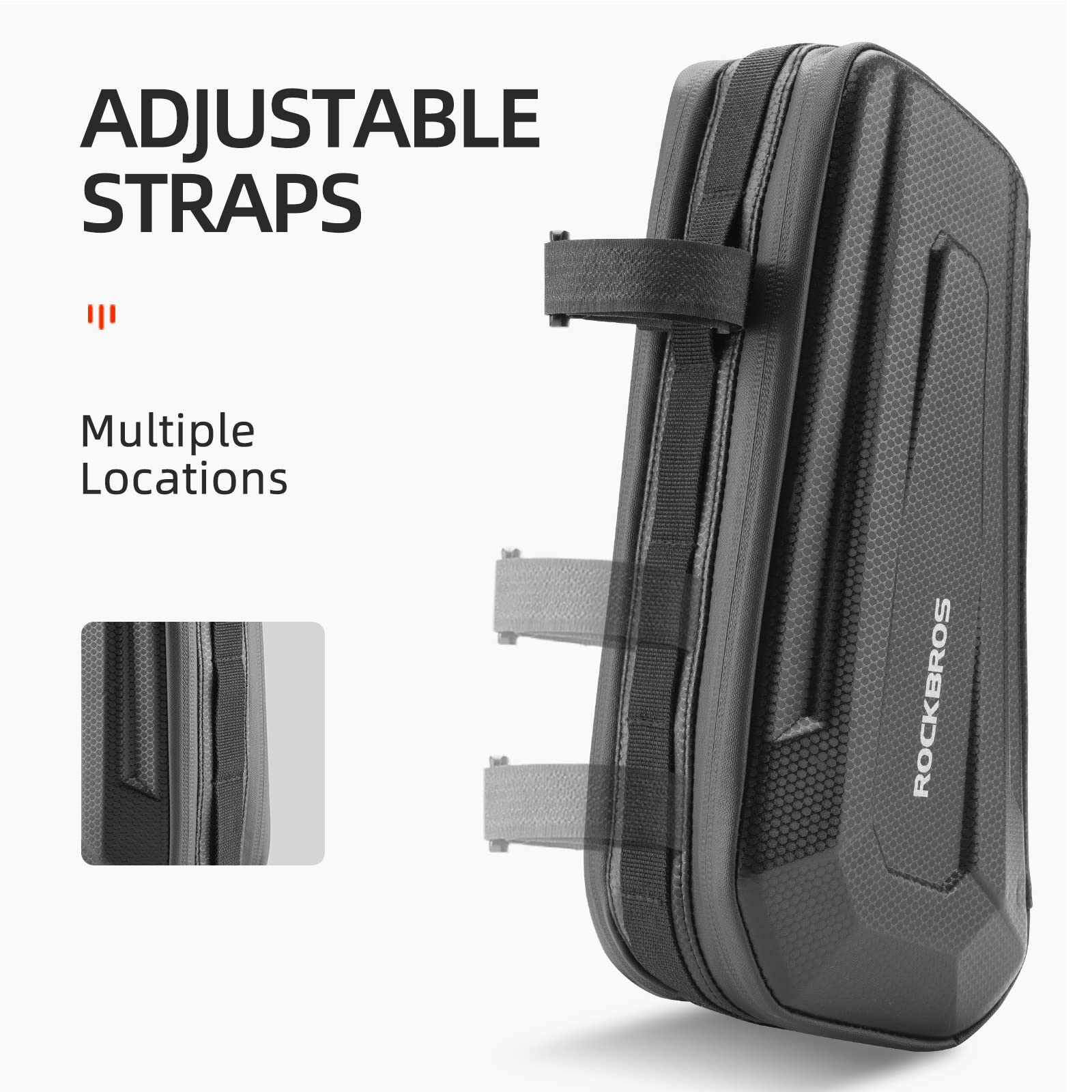 ROCKBROS 1.5L/2.5L Water-Resistant EVA Bike Frame Bag, Under Top Tube Triangle Storage - Image 8