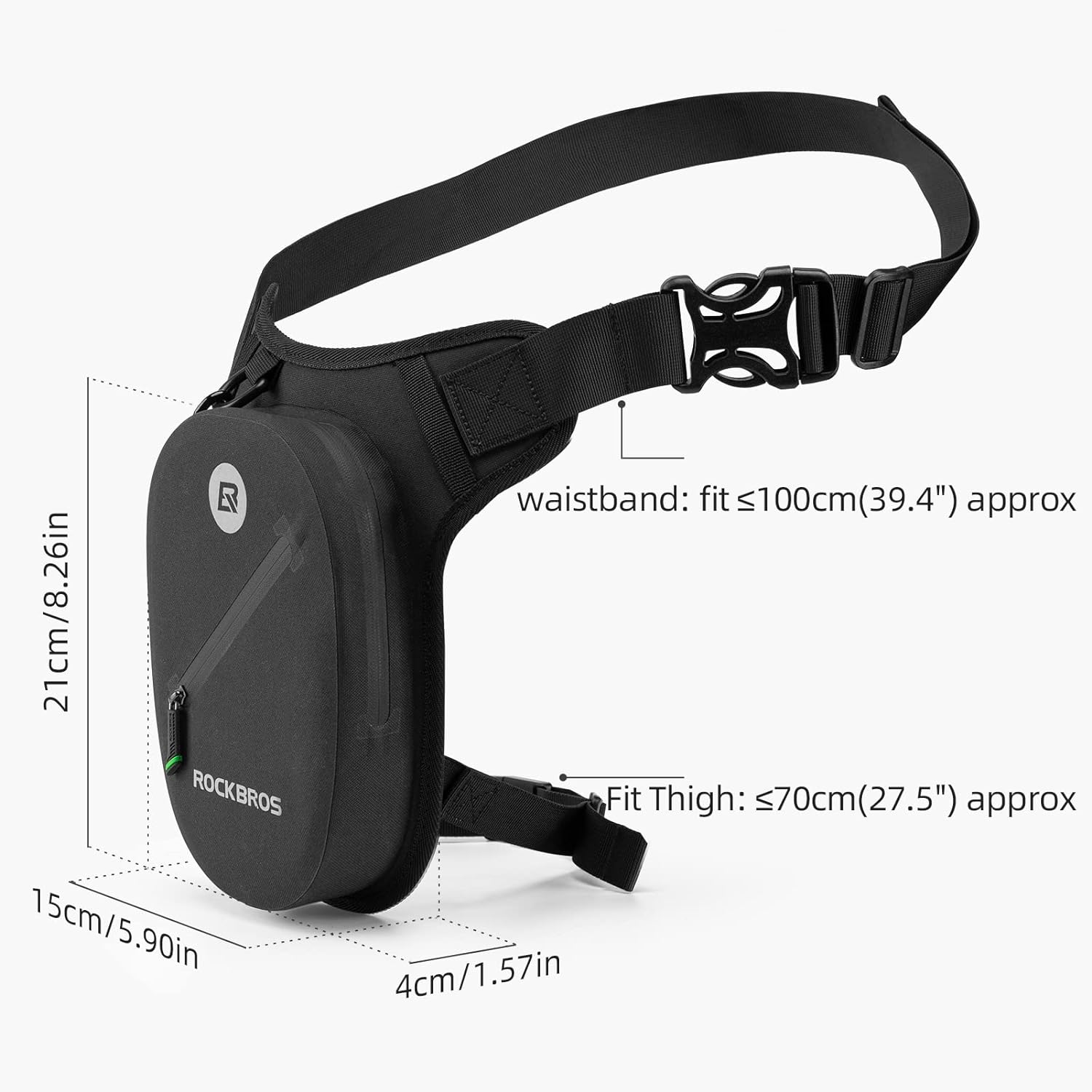 ROCKBROS Waterproof Motorcycle Drop Leg Bag Adjustable Durable 1L Capacity - Image 5