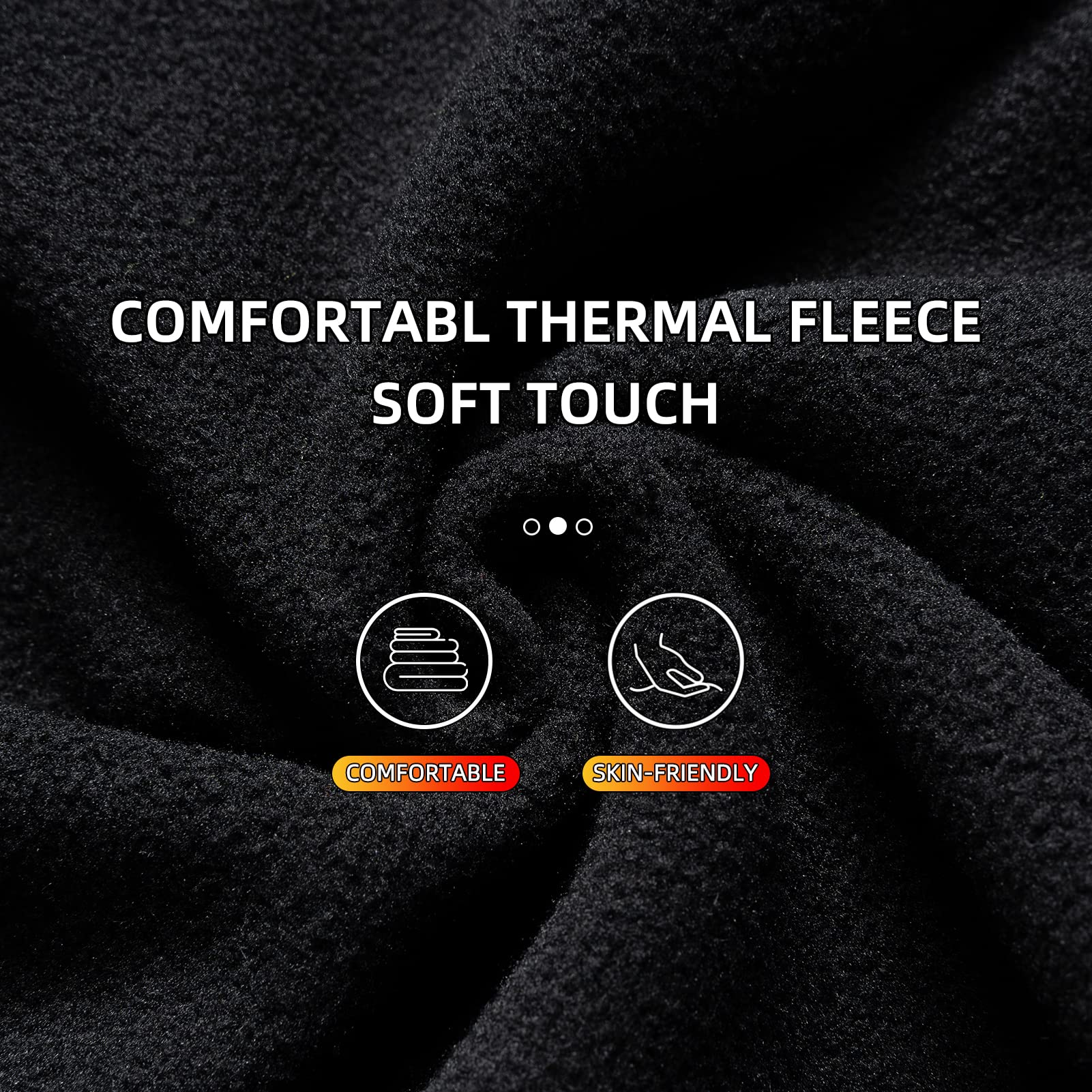 ROCKBROS Wind Resistant Ski Mask Balaclava Winter Fleece Hood Warm Face Cover Hat Scarf - Image 4