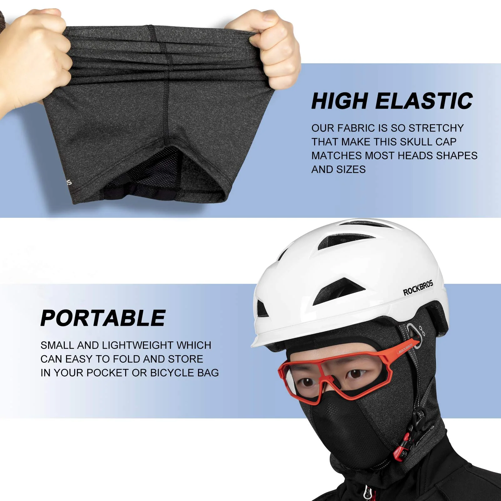 ROCKBROS Winter Balaclava Ski Mask with Glasses Holes for Men Women - Image 16