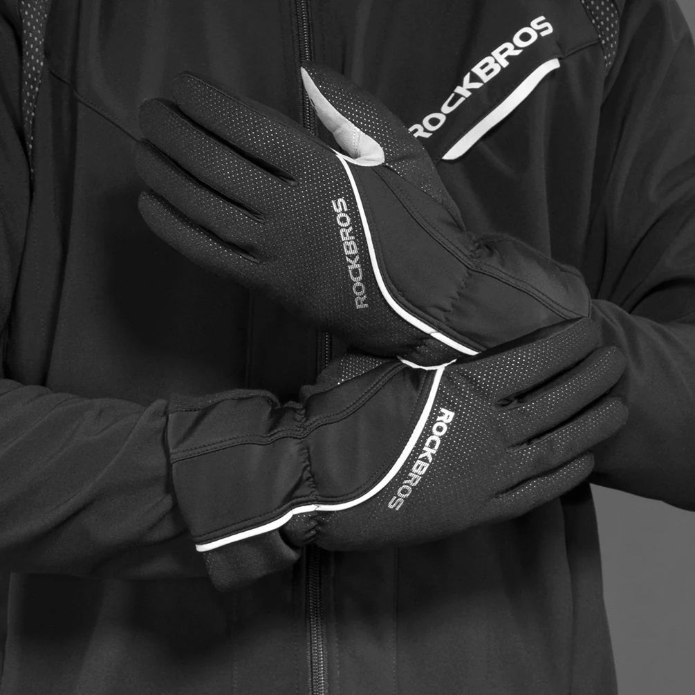 ROCKBROS Winter Gloves for Men Women Winter Cycling Gloves Windproof - Image 14