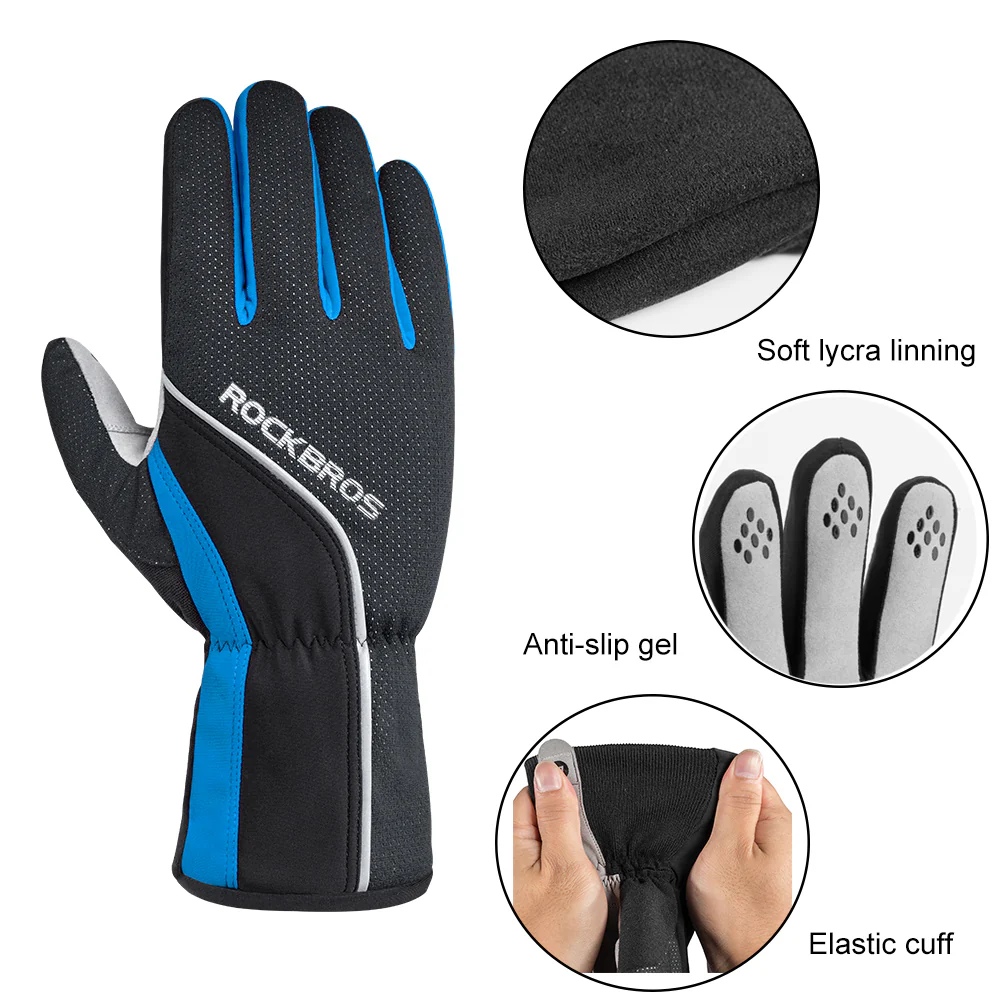 ROCKBROS Winter Gloves for Men Women Winter Cycling Gloves Windproof - Image 6