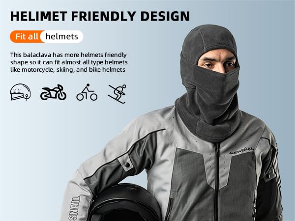 ROCKBROS Winter Windproof Thermal Fleece Balaclava Ski Mask for Men Women - Image 12