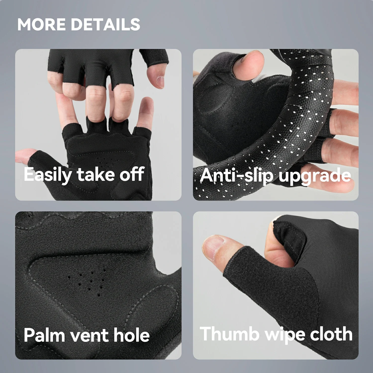 S408 Short Finger Cycling Gloves Lightweight - Image 15