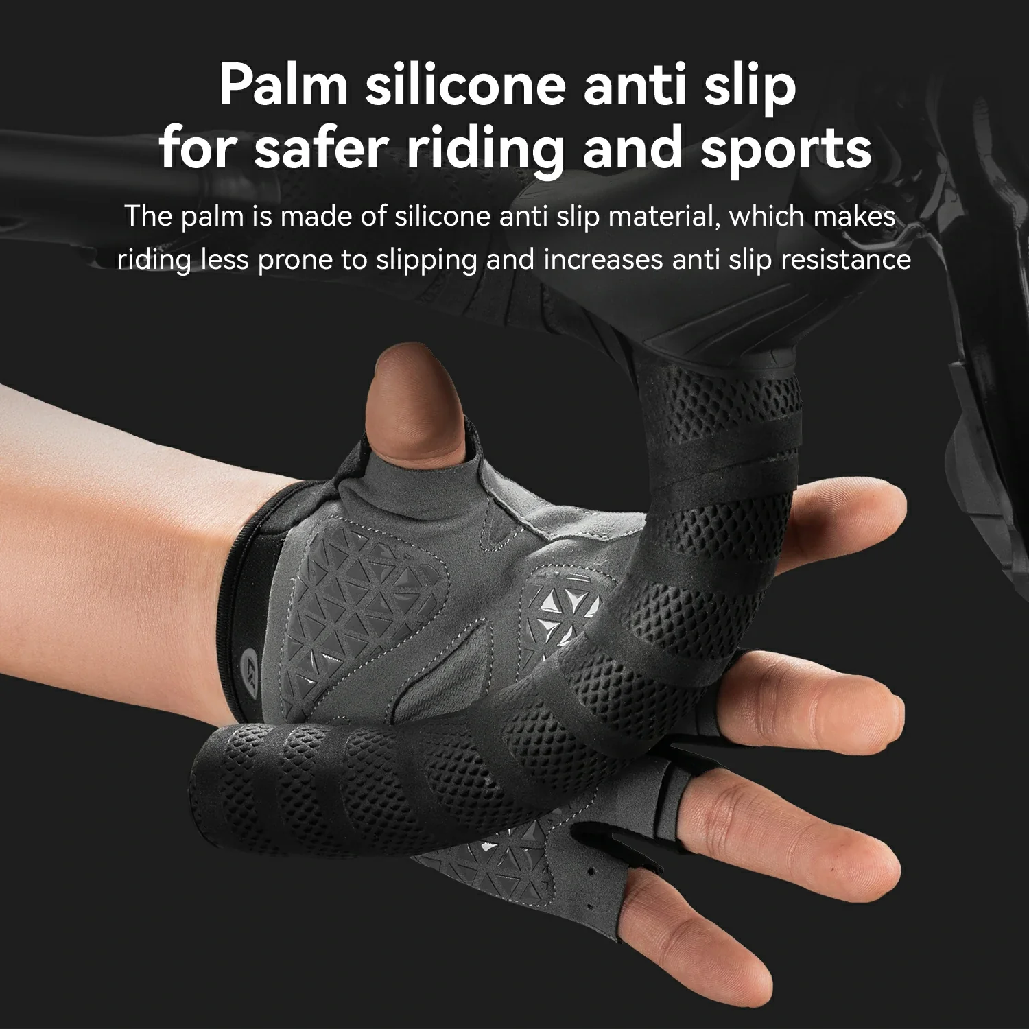 S424 Half Finger Bike Gloves Breathable - Image 4