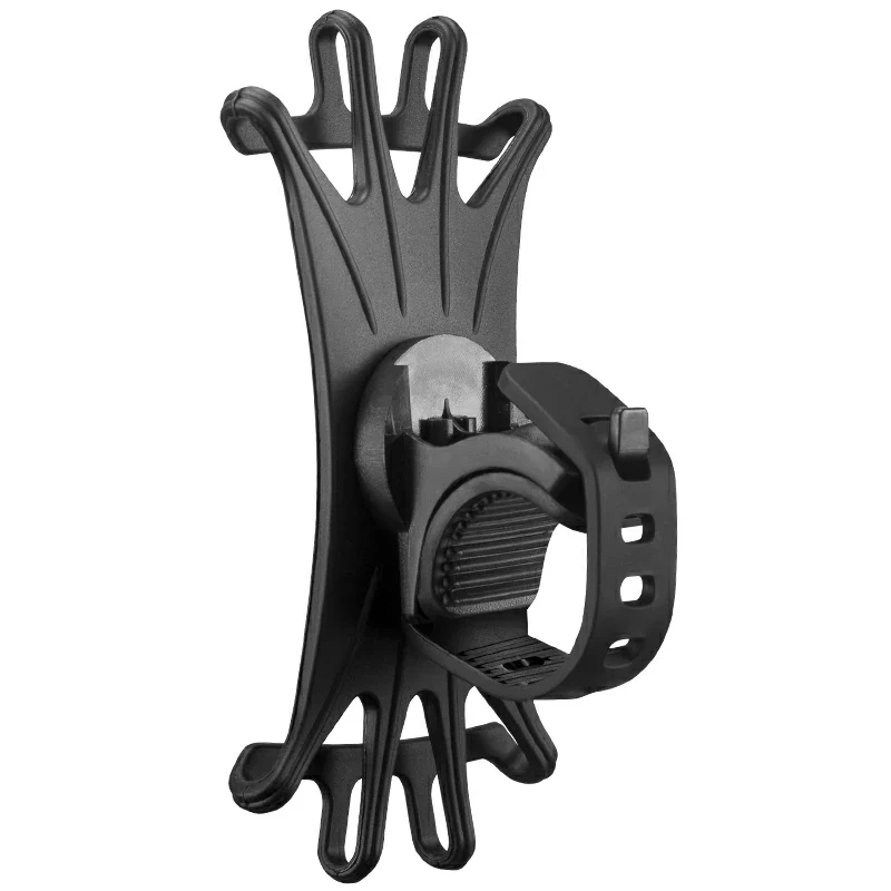 Silicone Phone Holder for Bikes, Strollers– Fits 4.0" to 6.7" Phones, 360° Rotation