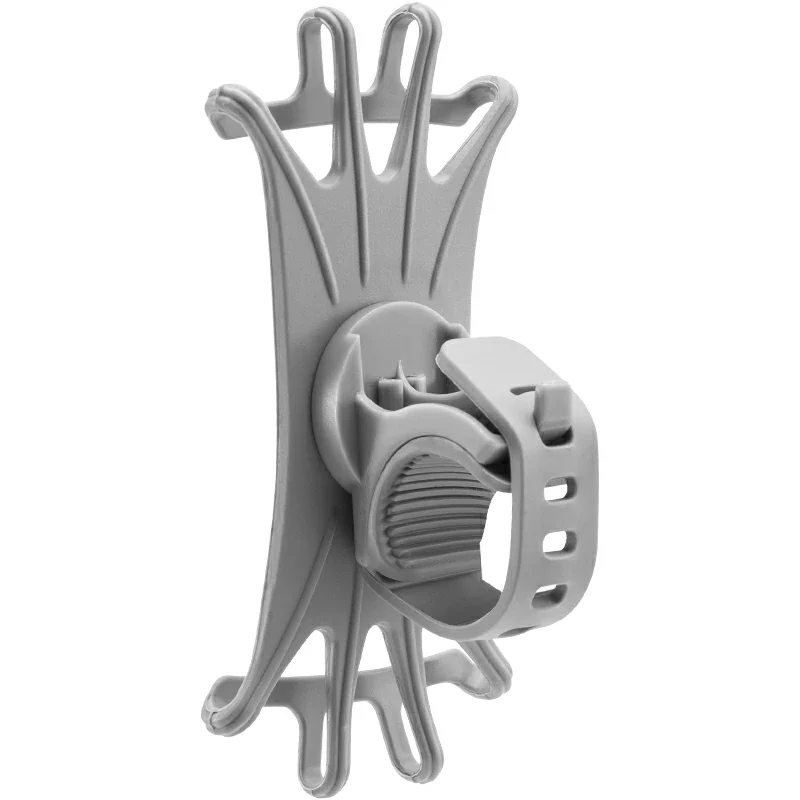 Silicone Phone Holder for Bikes, Strollers– Fits 4.0" to 6.7" Phones, 360° Rotation - Image 2