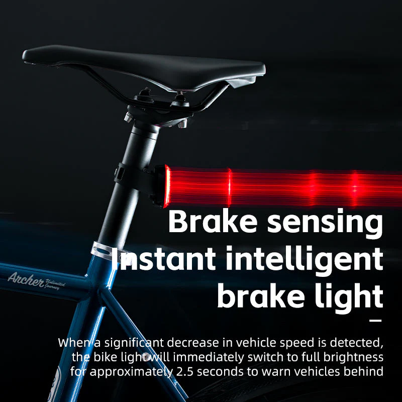 Smart Bike Tail Light Brake Sensing IPX7 - Image 4