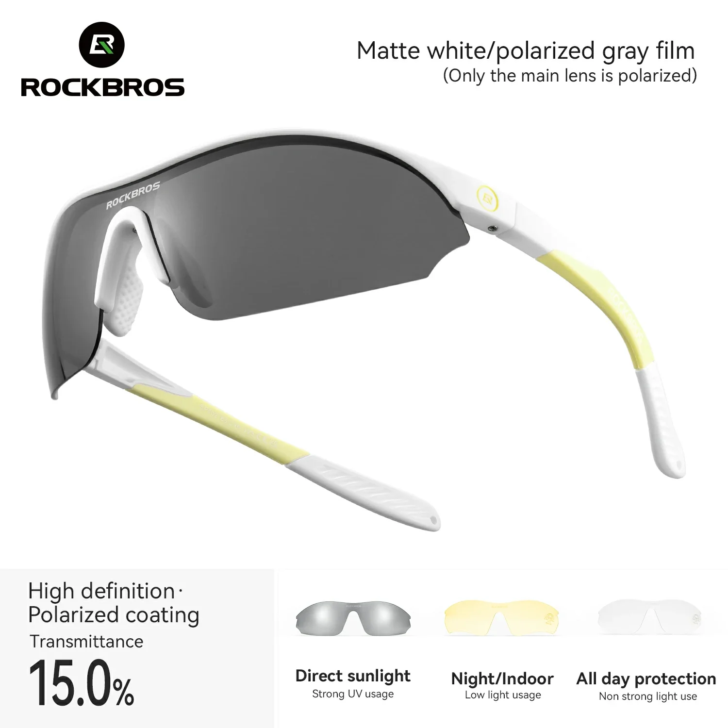 SP402 Polarized Glasses 3 Replaceable Lenses UV400 - Image 10