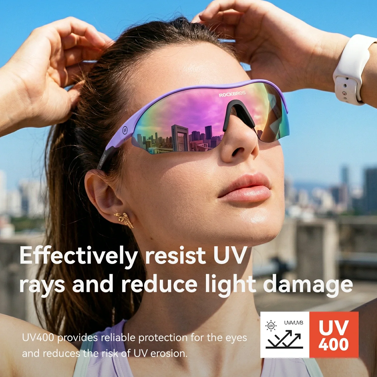SP402 Polarized Glasses 3 Replaceable Lenses UV400 - Image 17