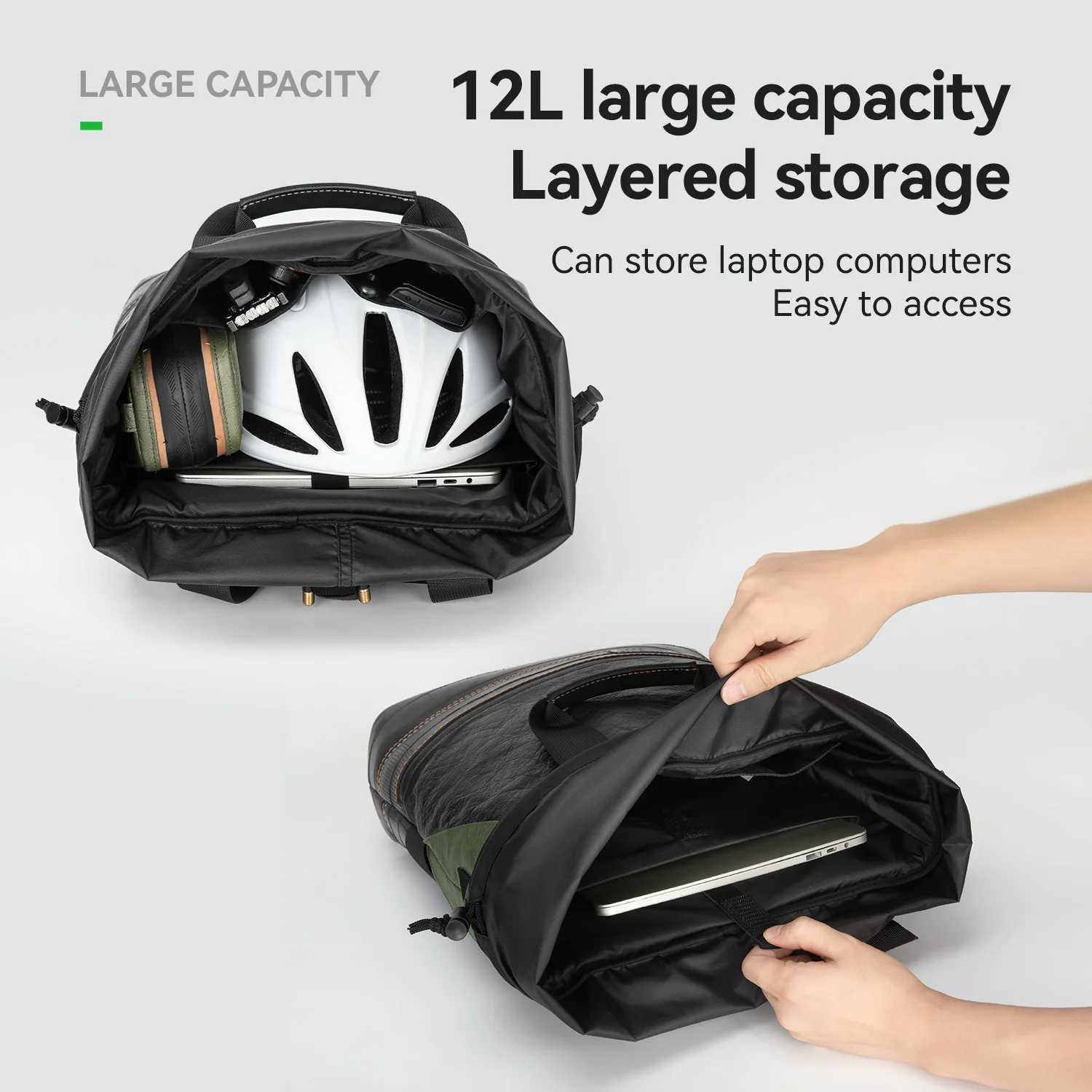 Sustainable Eco-Friendly Bike Bags Set ROAD TO SKY - Image 2