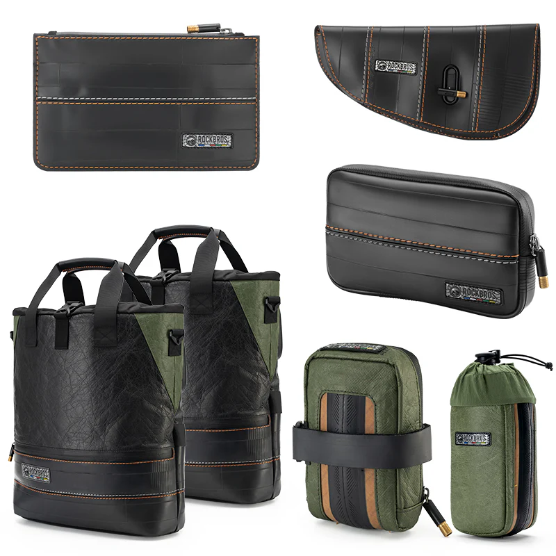 Sustainable Eco-Friendly Bike Bags Set ROAD TO SKY - Image 8