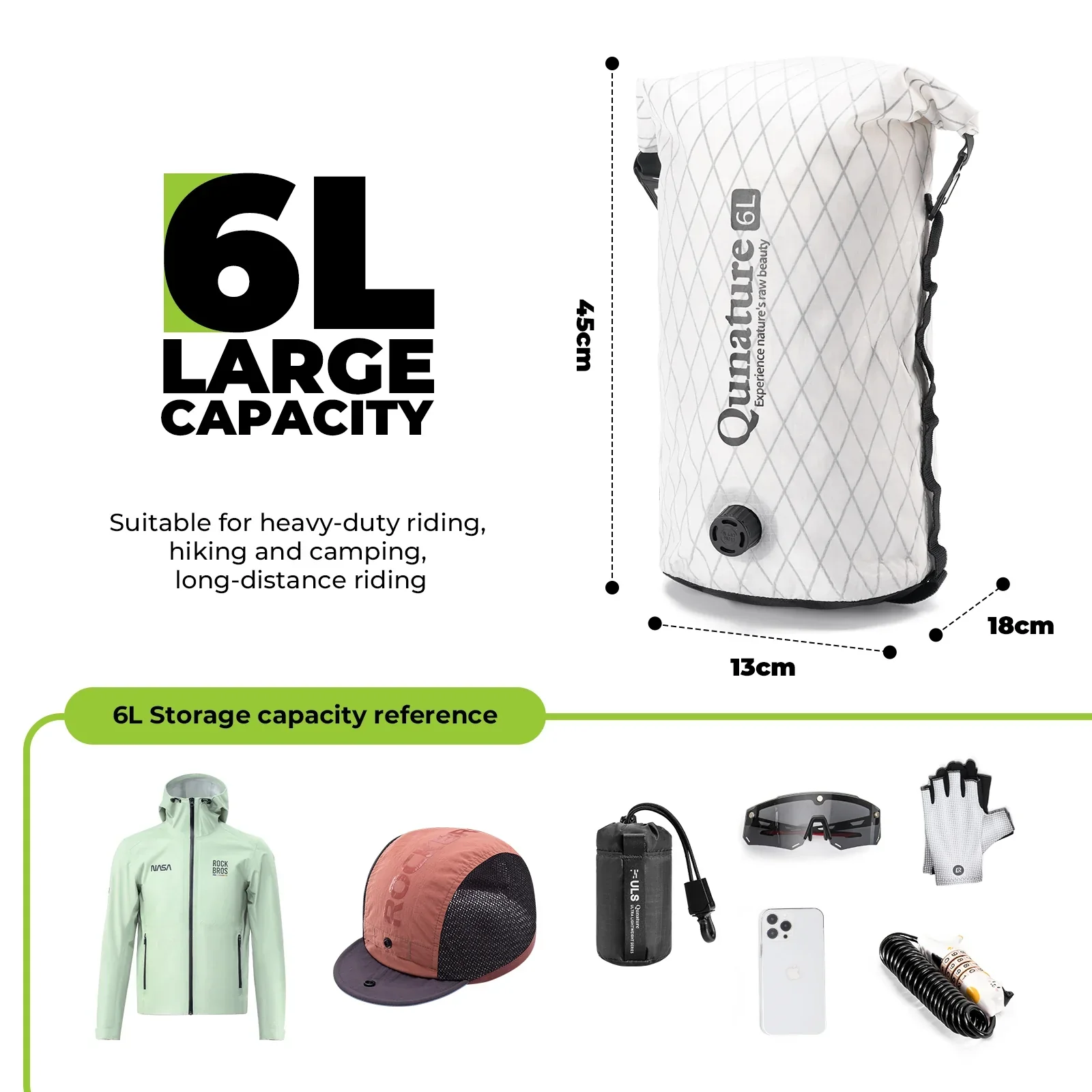 Bikepacking Waterproof Compression Bag + Rear Rack Set - Image 12