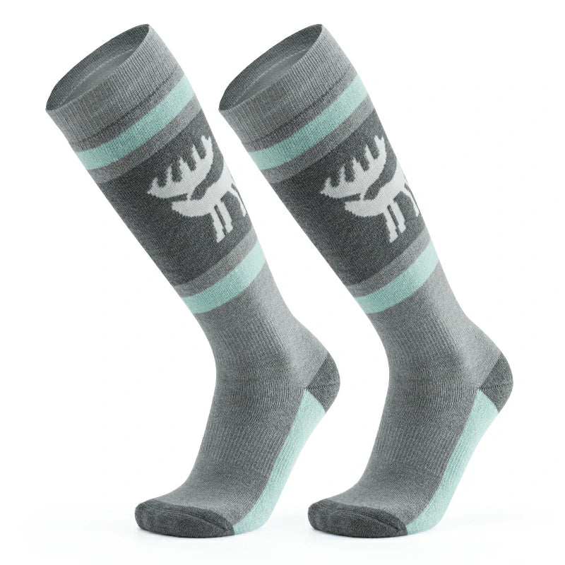 Qunature Wool Ski Socks Winter Warmth Shock Absorption for Skiing Comfort - Image 3