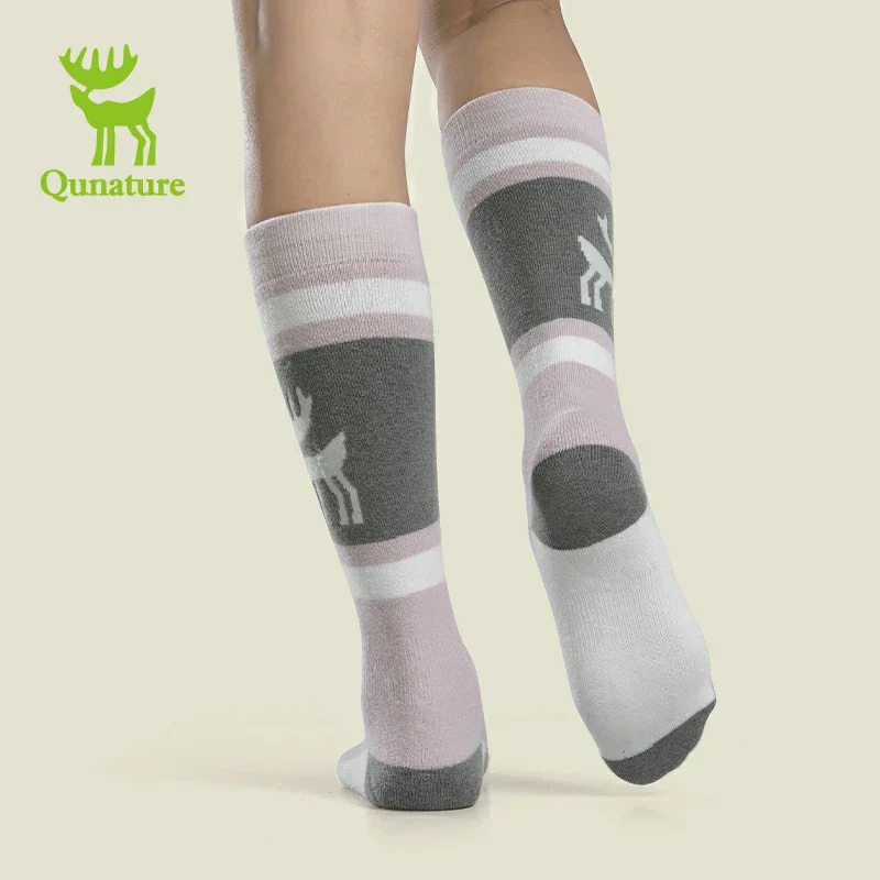 Qunature Wool Ski Socks Winter Warmth Shock Absorption for Skiing Comfort - Image 5